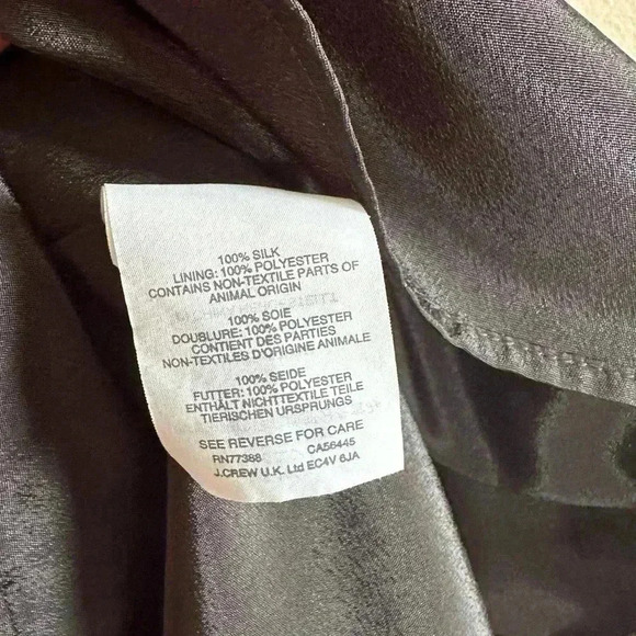 J. Crew - Black Motif Floral Dress - Size 6 - 100% Silk - Picture 6 of 7